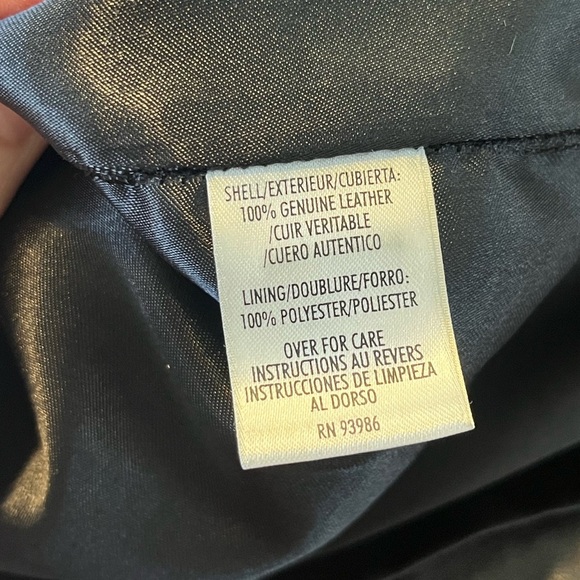 Vintage Casual Corner Black Leather Skirt with Braided Leather Embellishment 6 - Picture 11 of 14